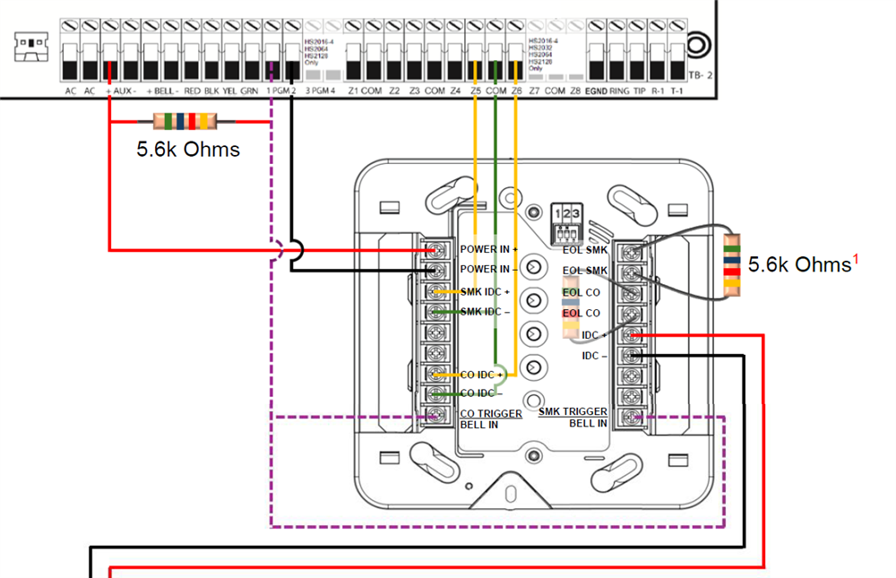 COSMOD2W Wiring